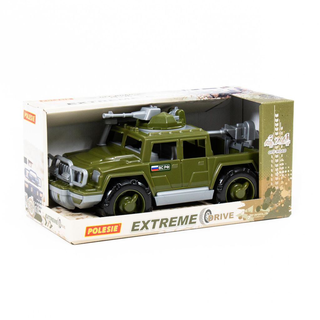 Автомобиль-пикап военный Защитник с 2-мя пулемётами (в коробке)