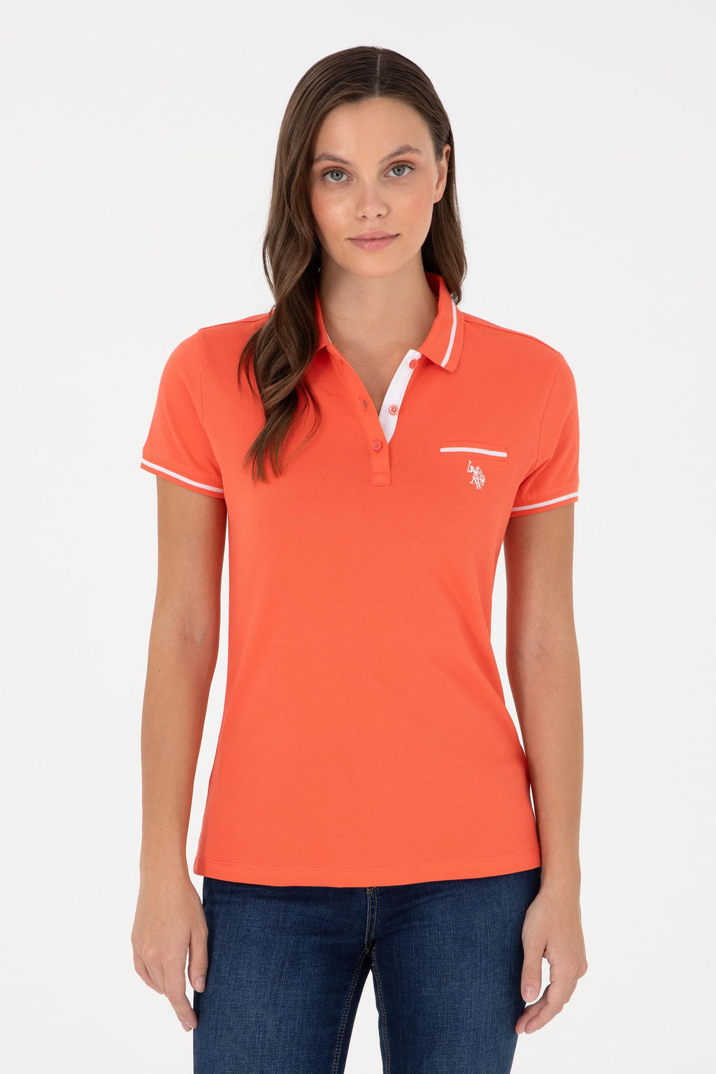 Женская футболка с цветком граната Неожиданная скидка в корзине - U.s. polo assn фото 8