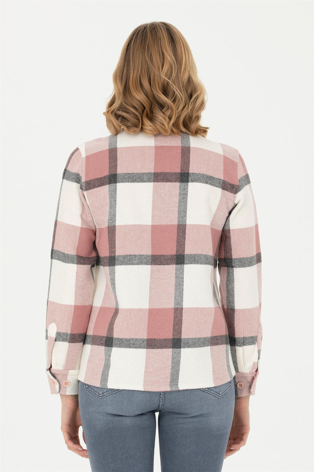 Женская пудровая рубашка с длинным рукавом Неожиданная скидка в корзине - U.s. polo assn фото 5