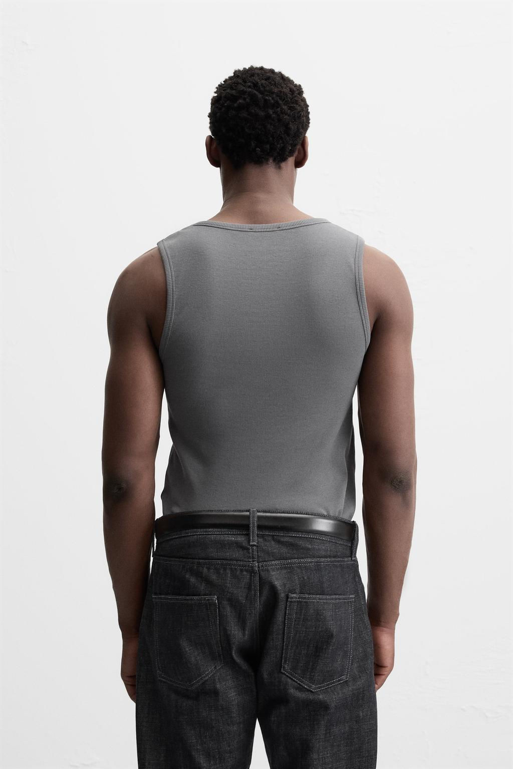 BASIC RIBBED TANK TOP - Zara фото 19