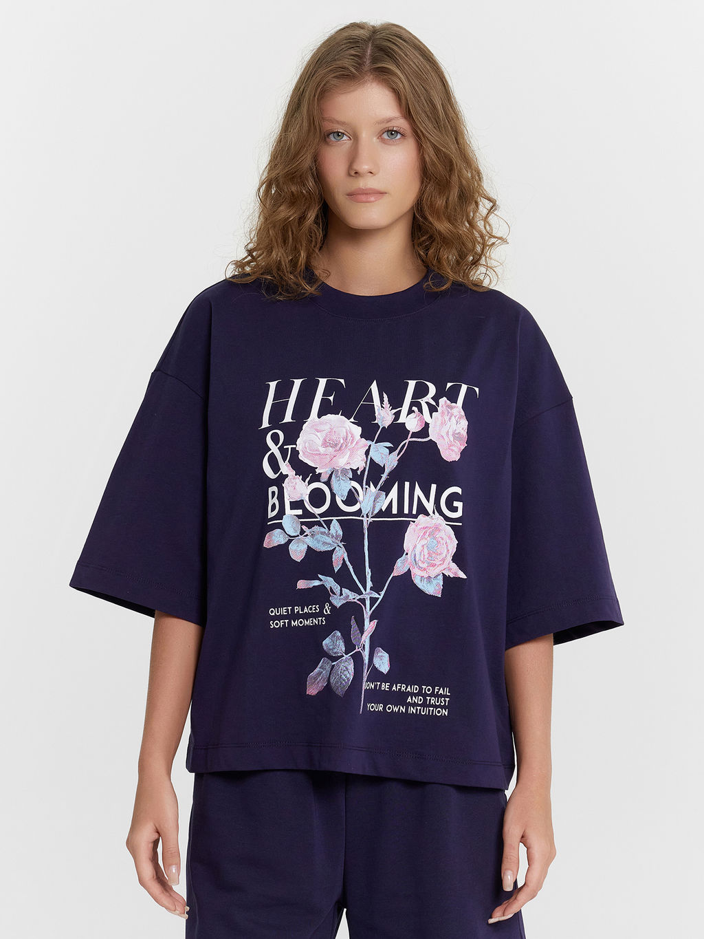 Комплект женский Mark Formelle футболка и шорты синий принт  фото 3