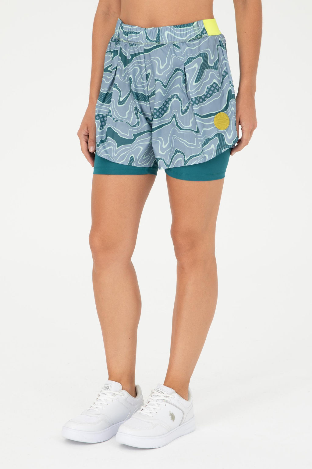 U. S. Polo Assn / Женские темно-зеленые вязаные шорты - U.s. polo assn фото 2
