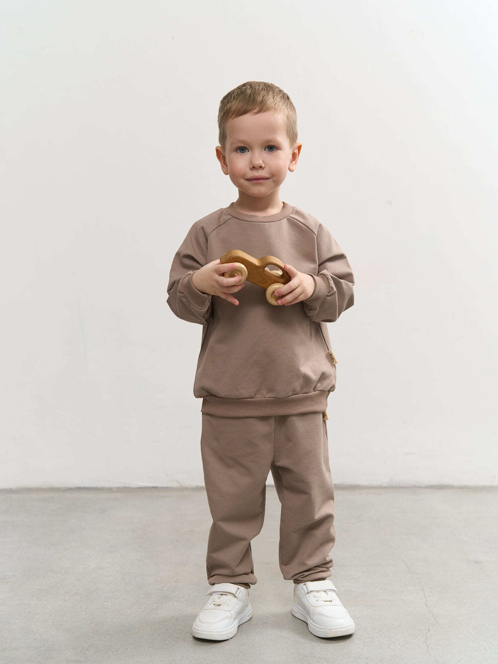 Джоггеры облегченные Кокос с карманами 0+