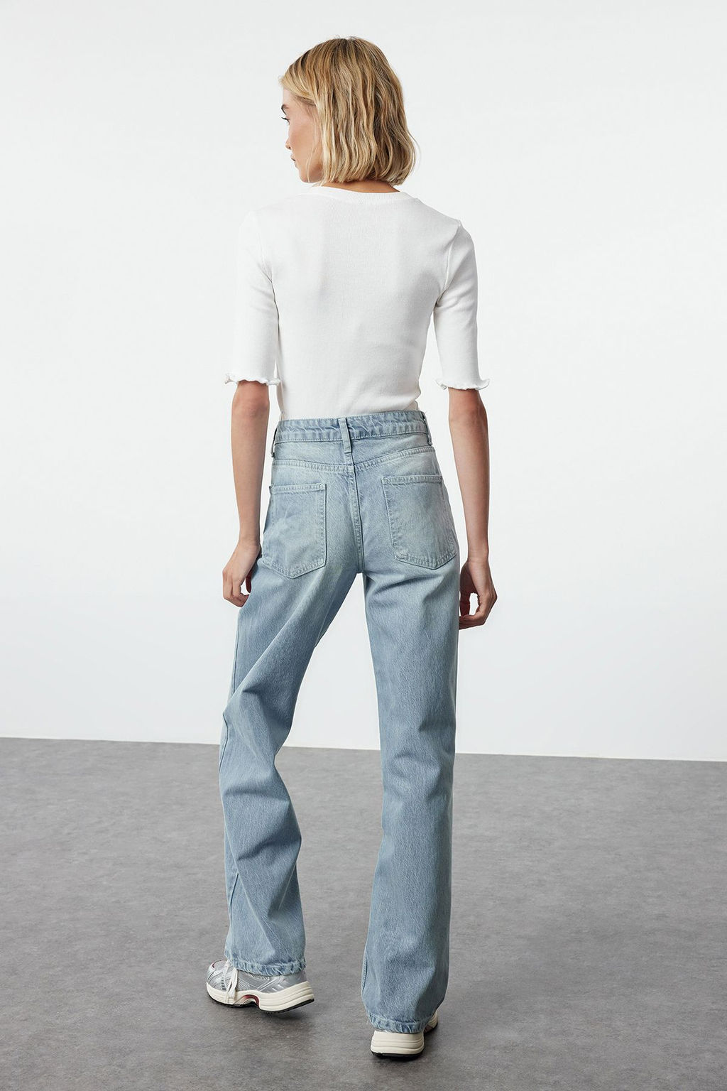 Ac?k Mavi More Sustainable Premium More Sustainable Normal Bel Wide Leg Jeans TWOAW25JE00100