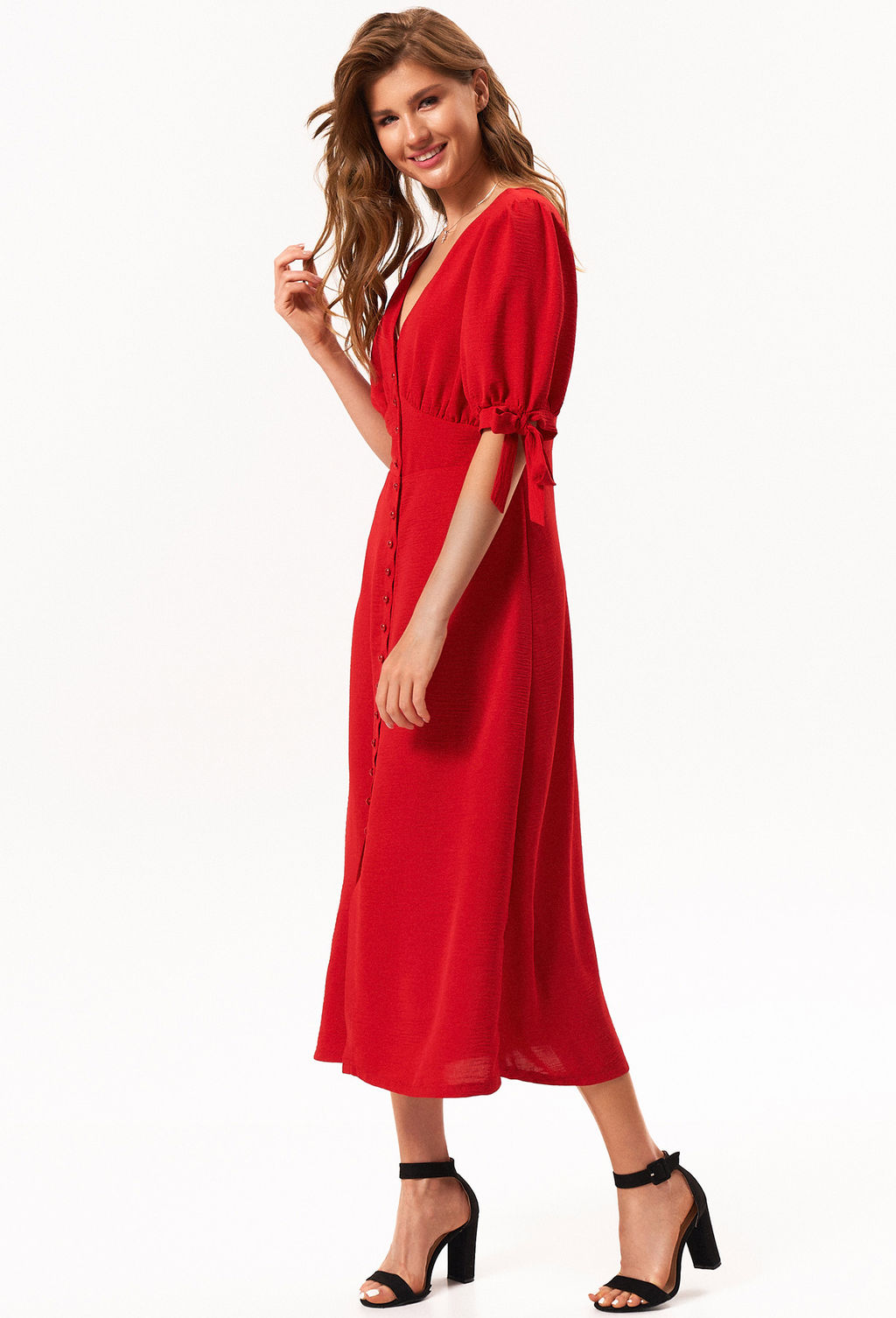 ХИТ! Платье KaVari 1044 красный фото 2