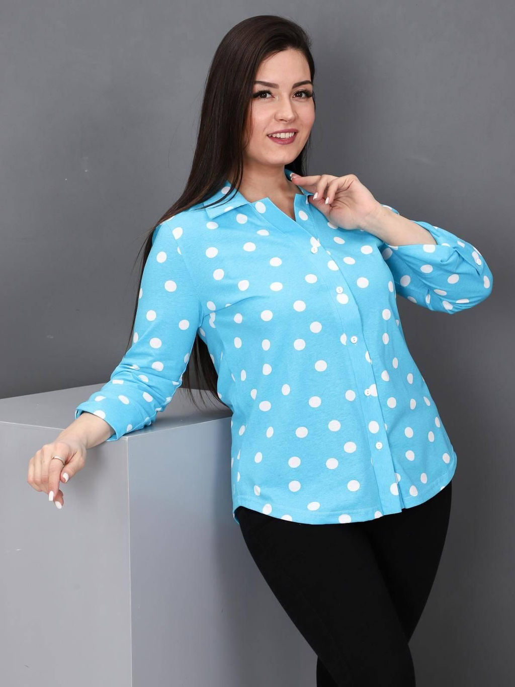 IV-CAPRIZ Делина - рубашка голубой
