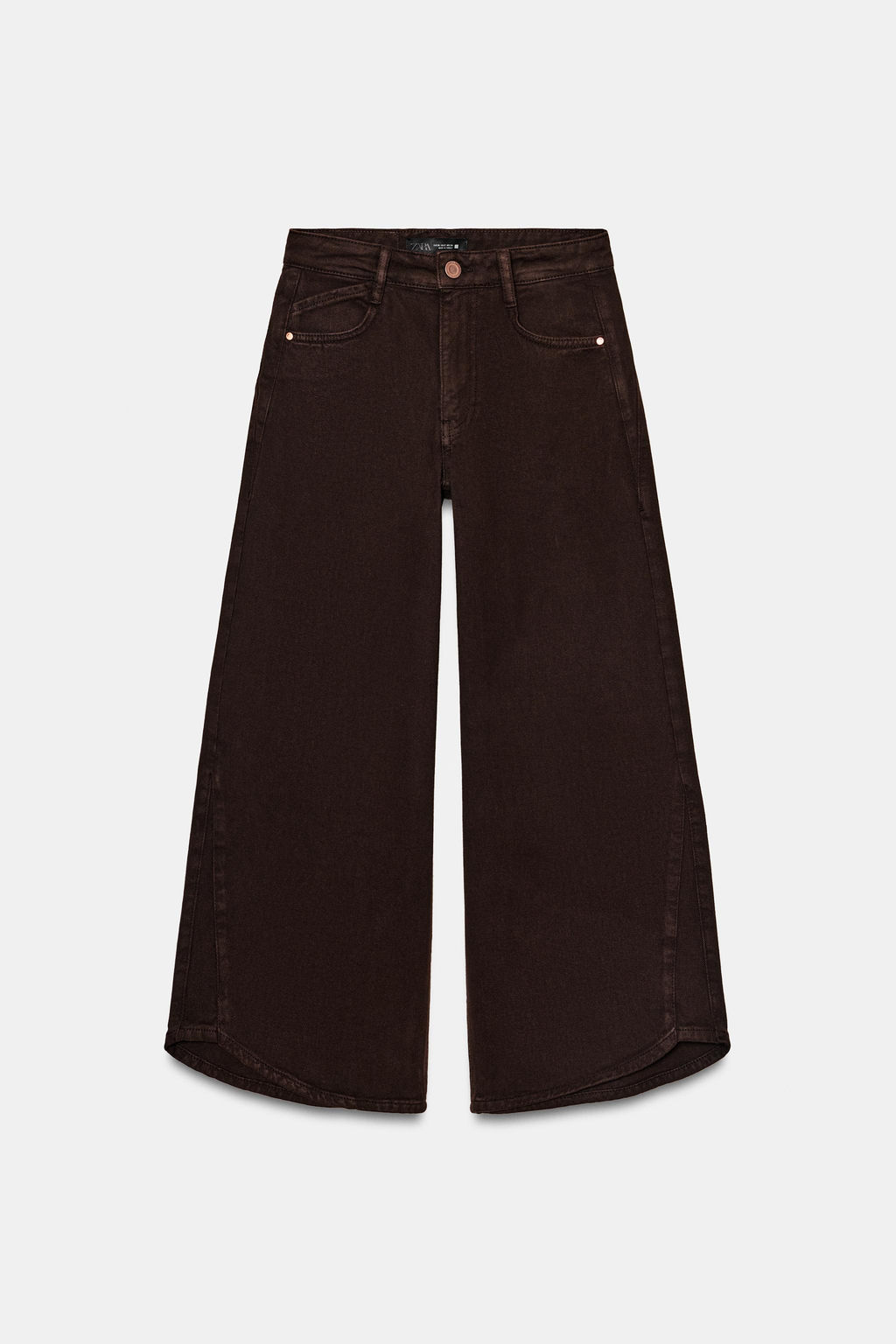 JEANS Z1975 BALLOON TIRO ALTO BAJO ASIM?TRICO / Marr?n - Zara фото 8