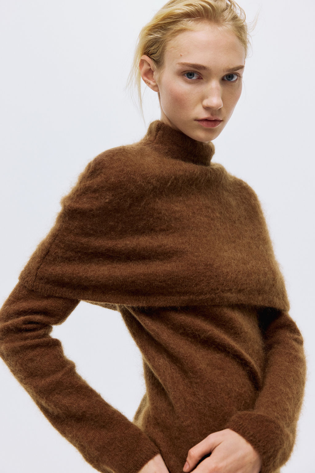 Top en mezcla de mohair con cuello perkins - H&m фото 4