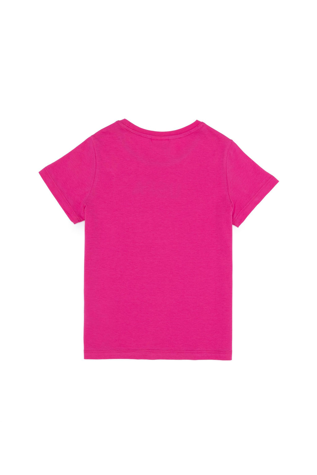 Футболка цвета фуксии с круглым вырезом для девочек - U.s. polo assn фото 2