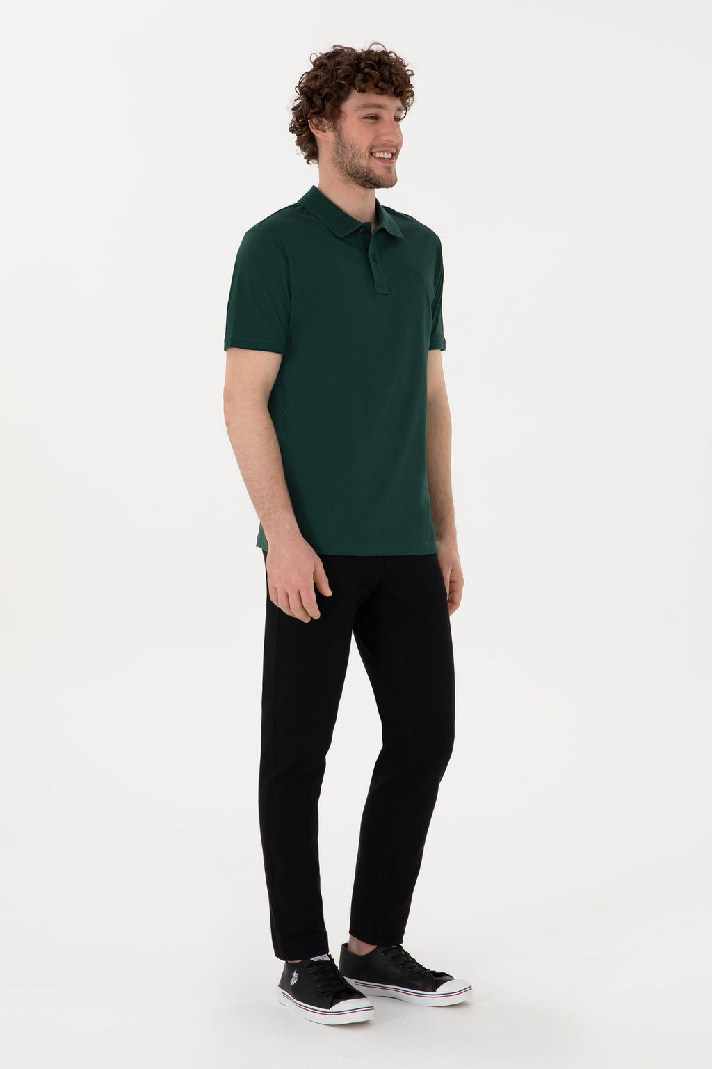 Erkek Siyah Slim Fit Kanvas Pantolon