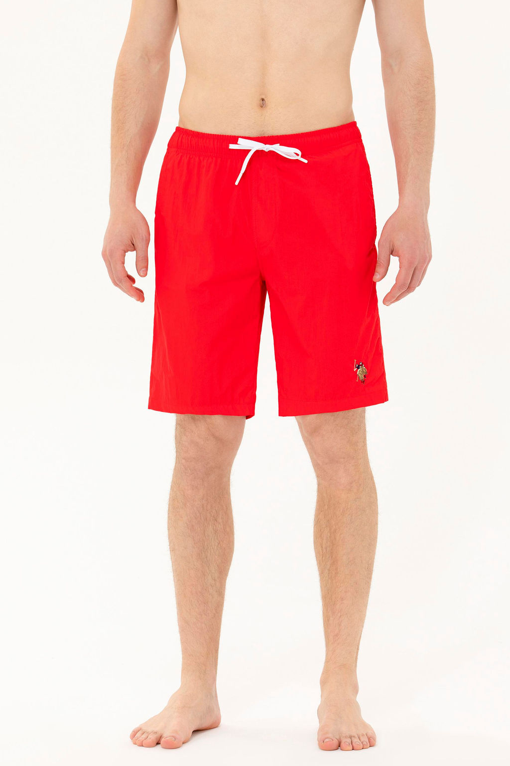 Мужские красные морские шорты - U.s. polo assn фото 2