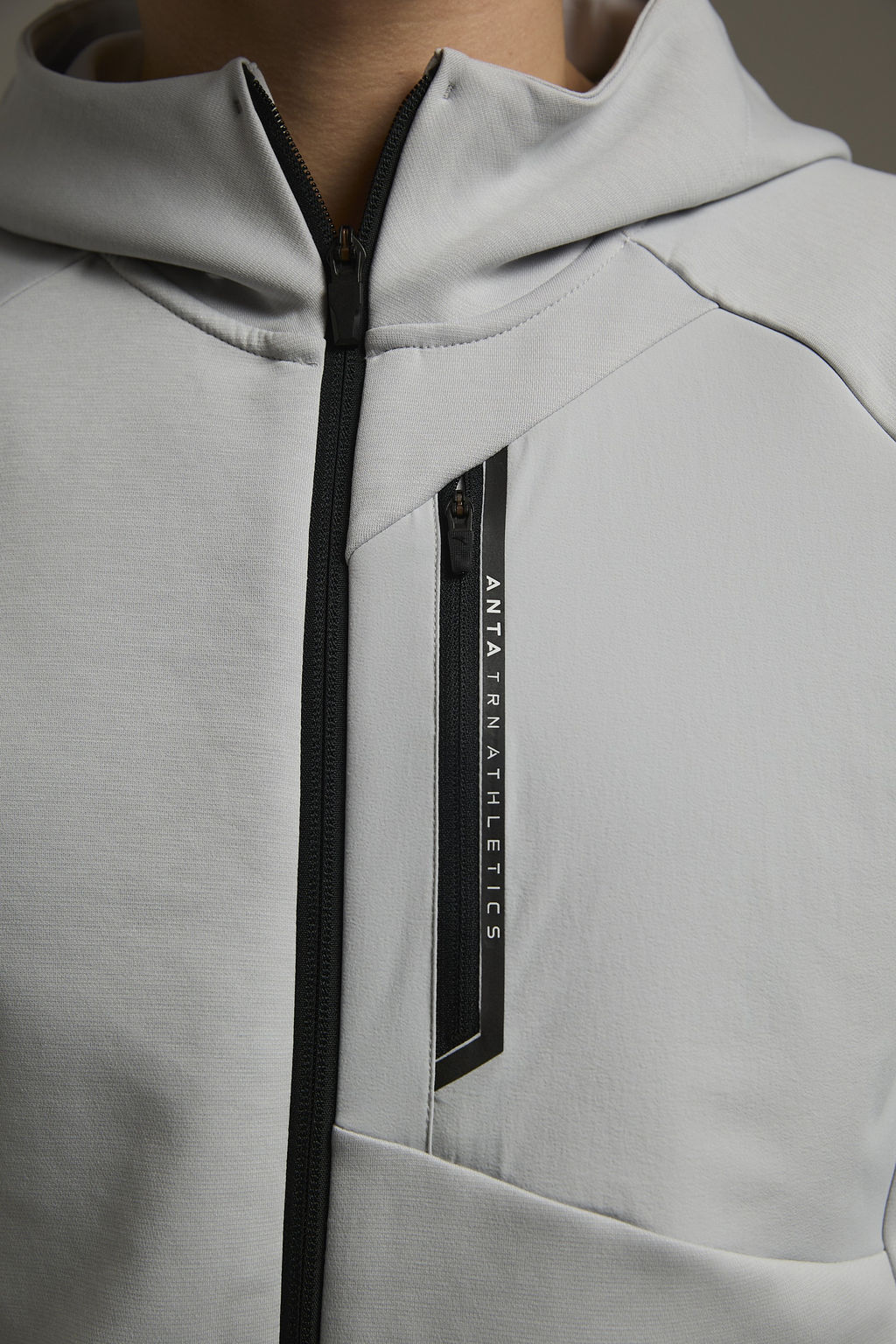 Толстовка на молнии Серый TRN Knit Track Top - Anta фото 4