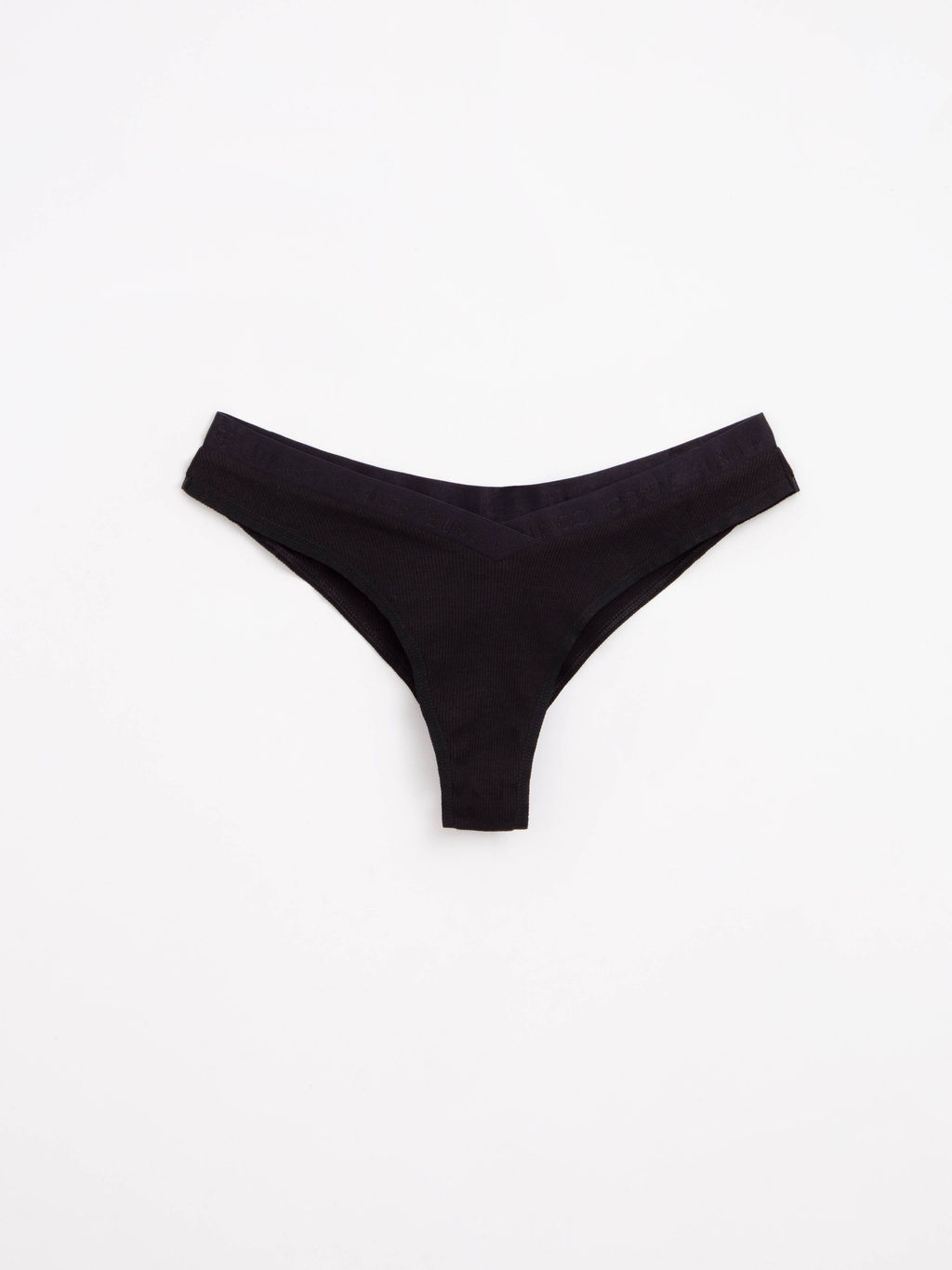 CONTE TIE DYE RIB LBR 2210 Трусы бразилиана с V-образной линией талии black - Conte elegant фото 3