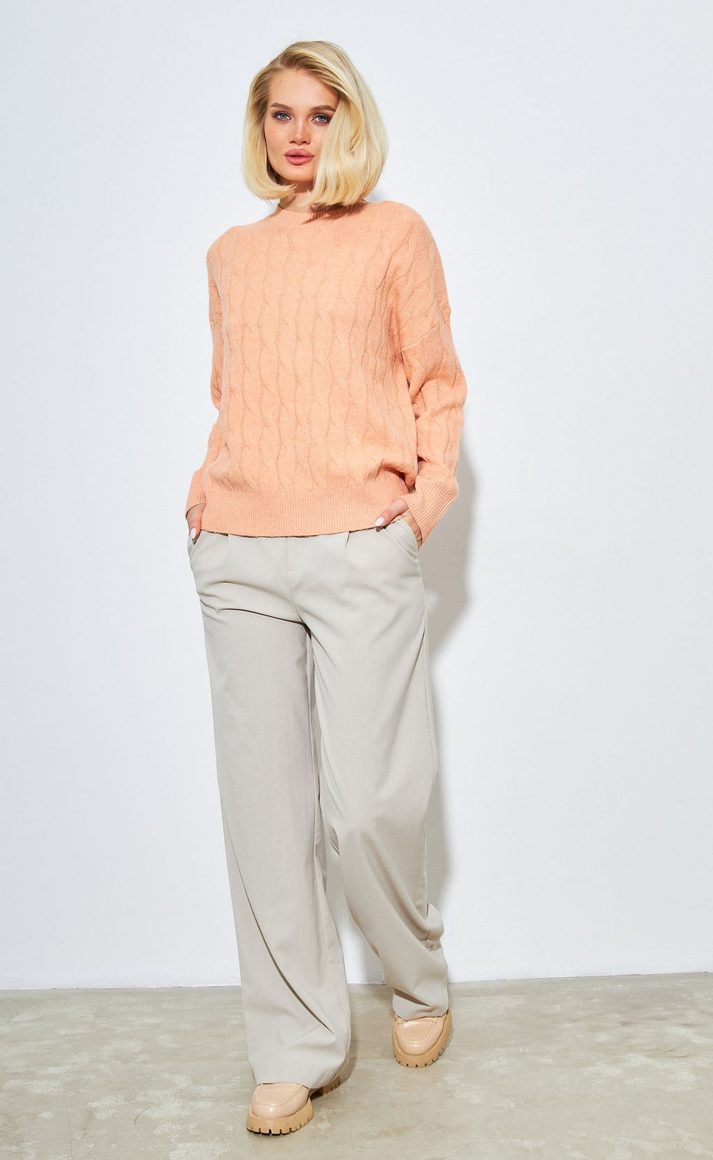 Джемпер женский F322-15133 персиковый - Fine joyce фото 8