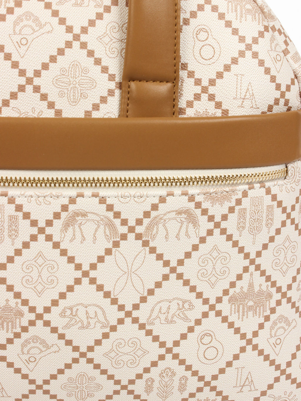 LACCOMA сумка АС89003-Россия-кремовый эко кожа хлопок