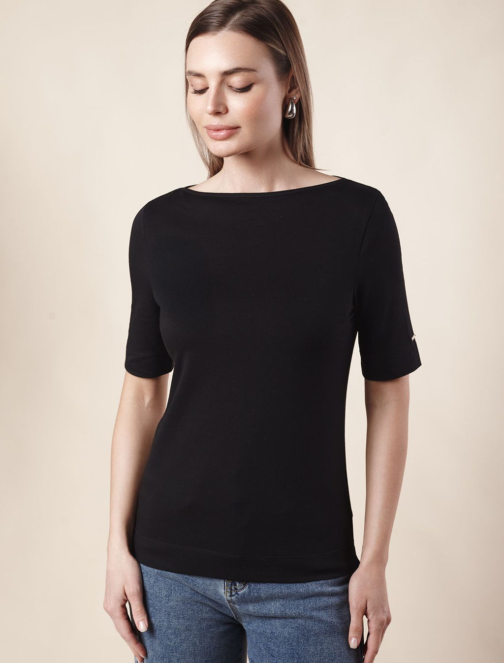 Джемпер из премиального хлопка с эластаном