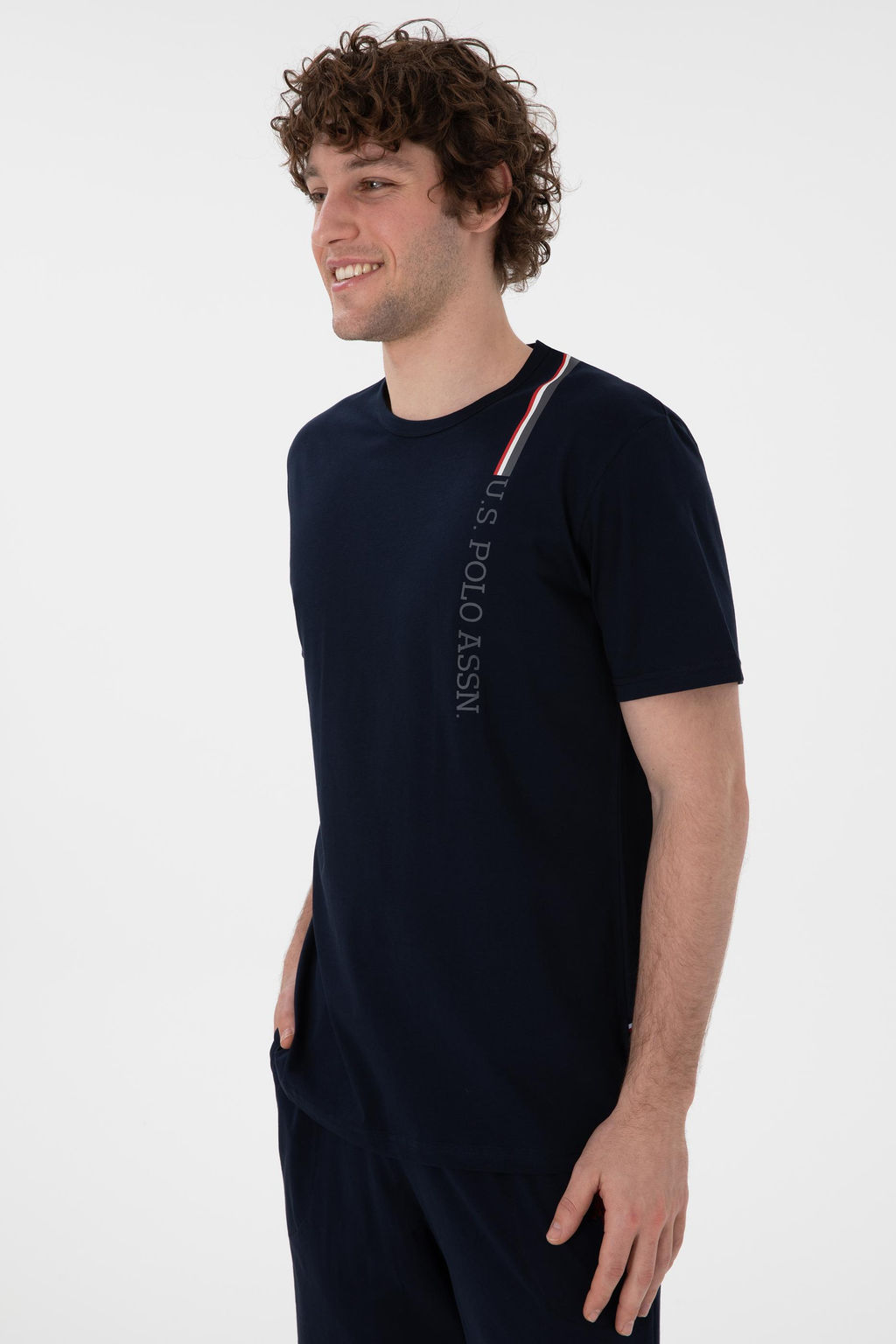 Erkek Lacivert Pijama Tak_m_ Sepette S_rpriz _ndirim - U.s. polo assn фото 3