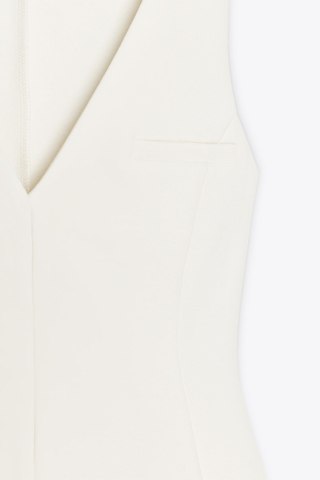 V-NECK INTERLOCK TOP - Zara фото 8