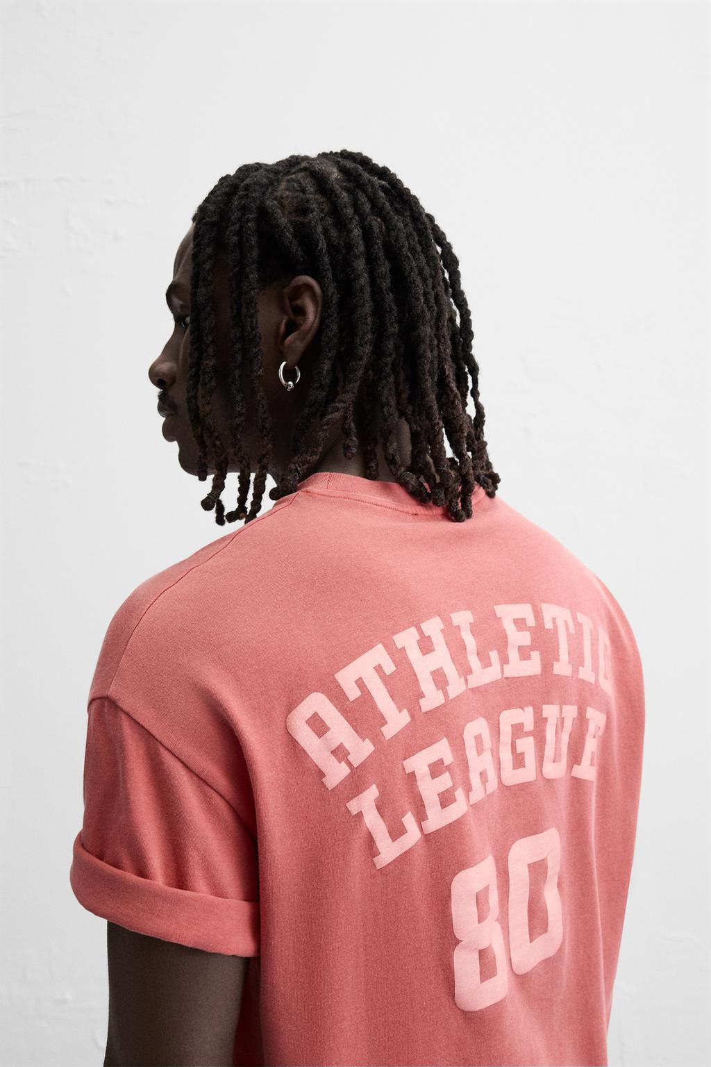 VARSITY FADED T-SHIRT - Zara фото 6