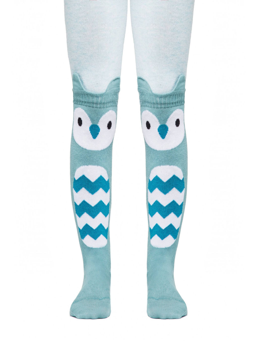 Цена за 2 шт. Колготки детские Conte-kids TIP-TOP (мордашки) бл.бирюзовый