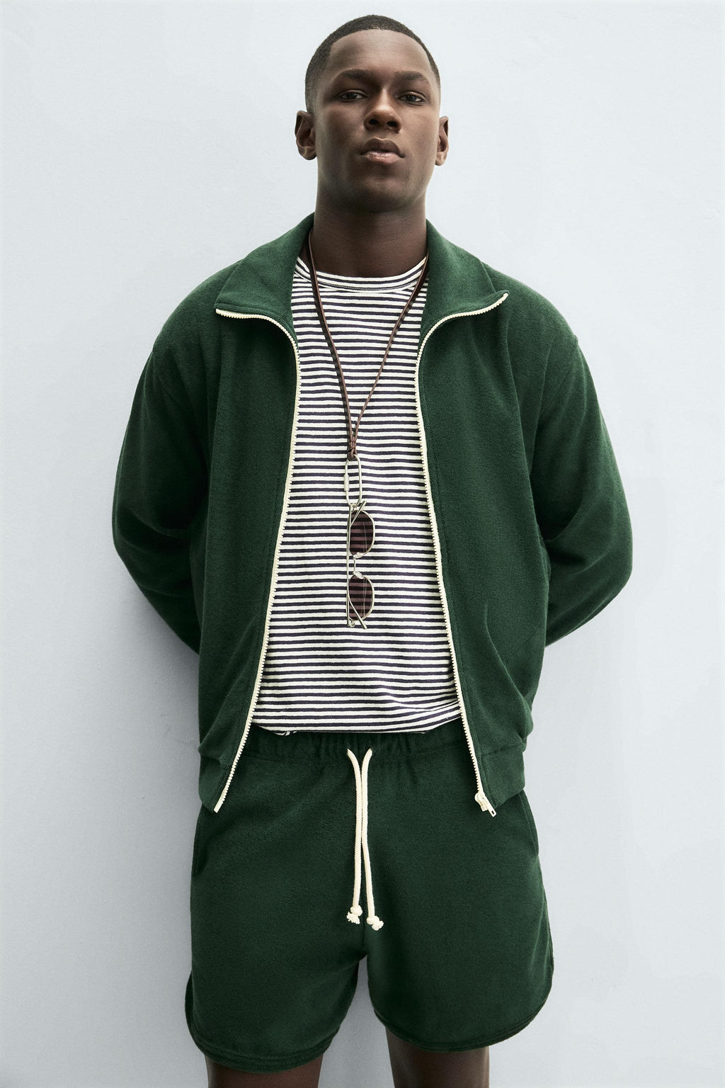 TOWELLING ZIP-UP SWEATSHIRT - Zara фото 5