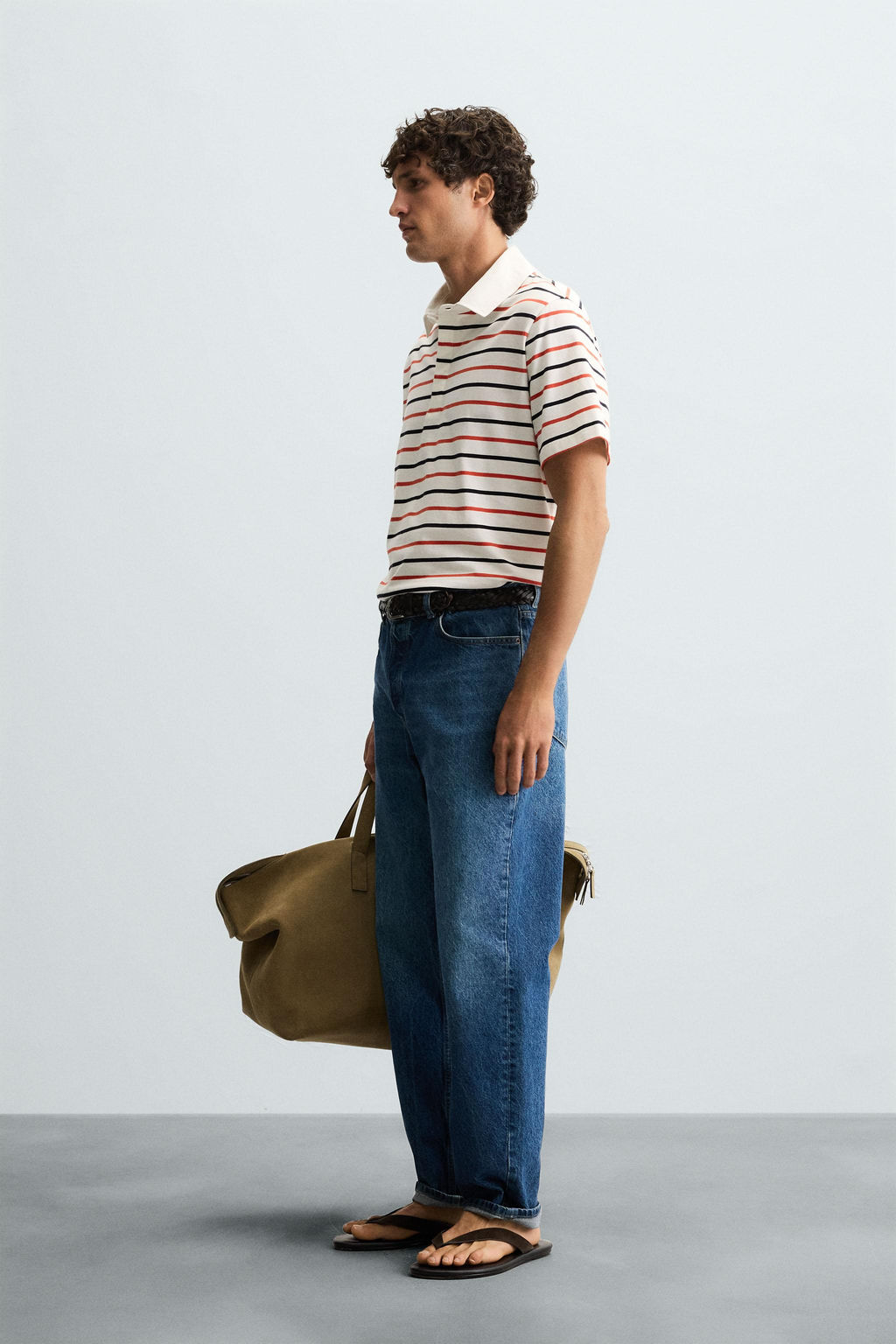 STRIPED POLO SHIRT - Zara фото 4