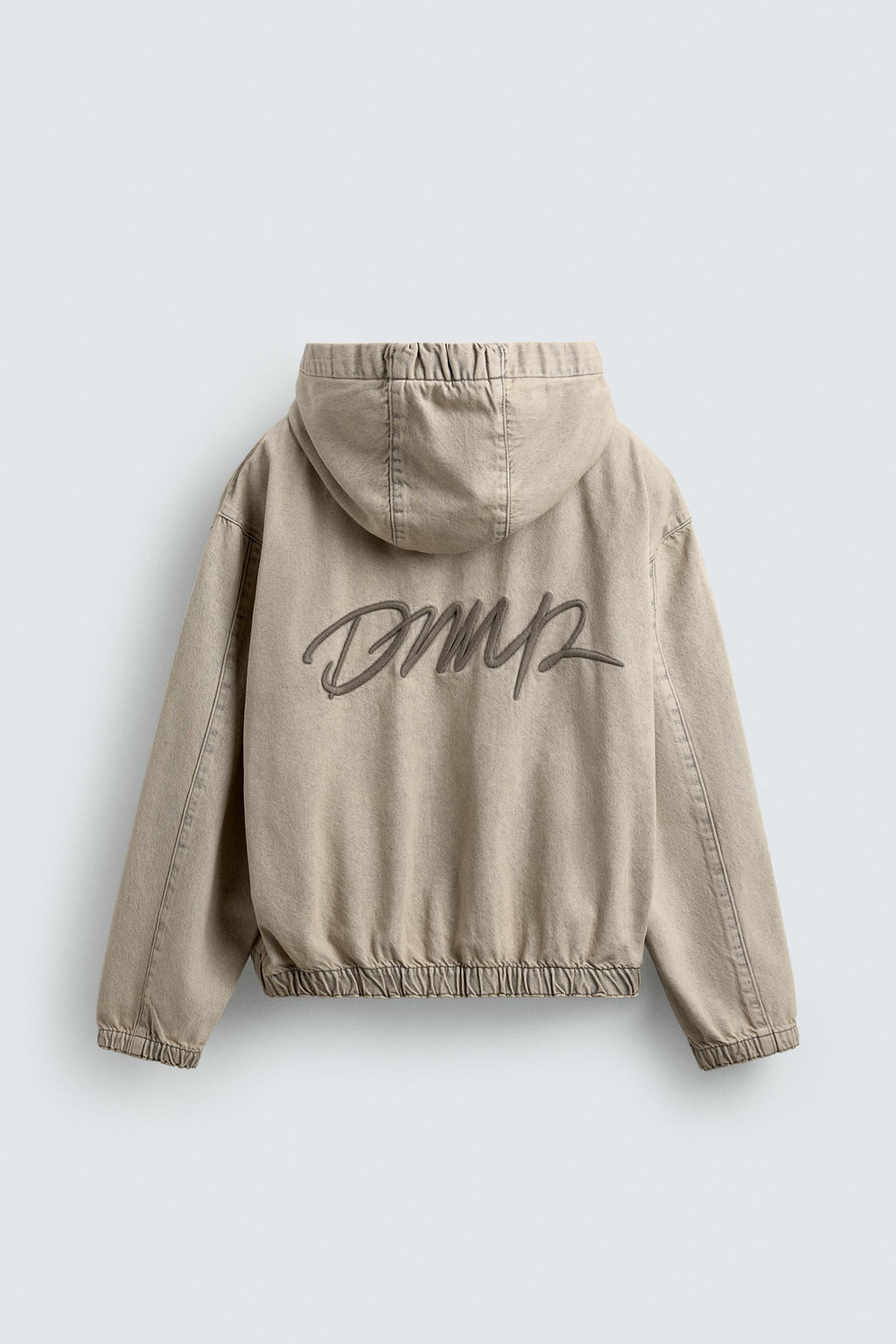 CAZADORA DENIM CAPUCHA BORDADOS / Crudo / Marr?n - Zara фото 9