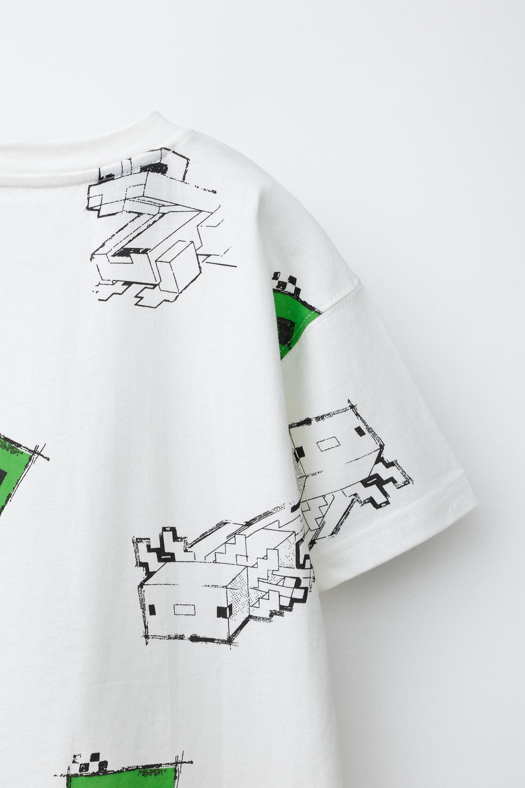 CAMISETA ESTAMPADO MINECRAFT  MOJANG AB.  / Blanco - Zara фото 4