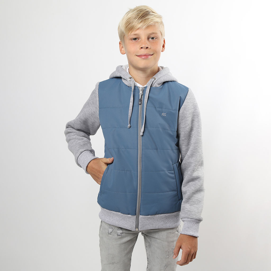 RODOS Куртка детская мембрана демисезон М-222 (Детская/М) Серо-голубой/Светло-серый