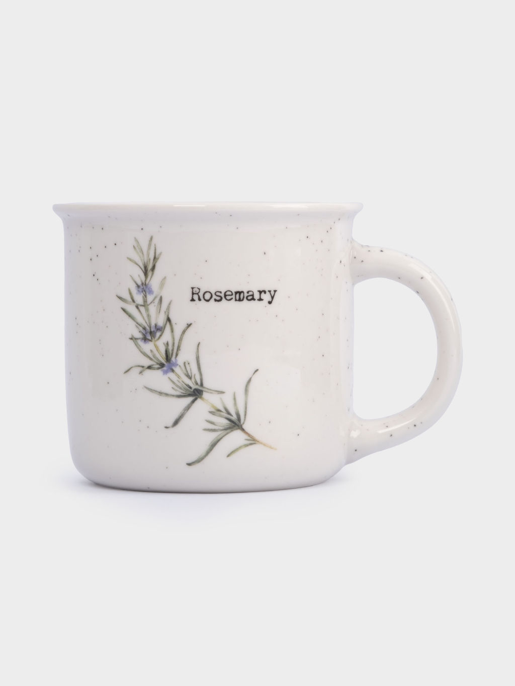 Кружка, 370 мл, фарфор N, белая, в крапинку, Розмарин, Herbarium new - Anna lafarg фото 2