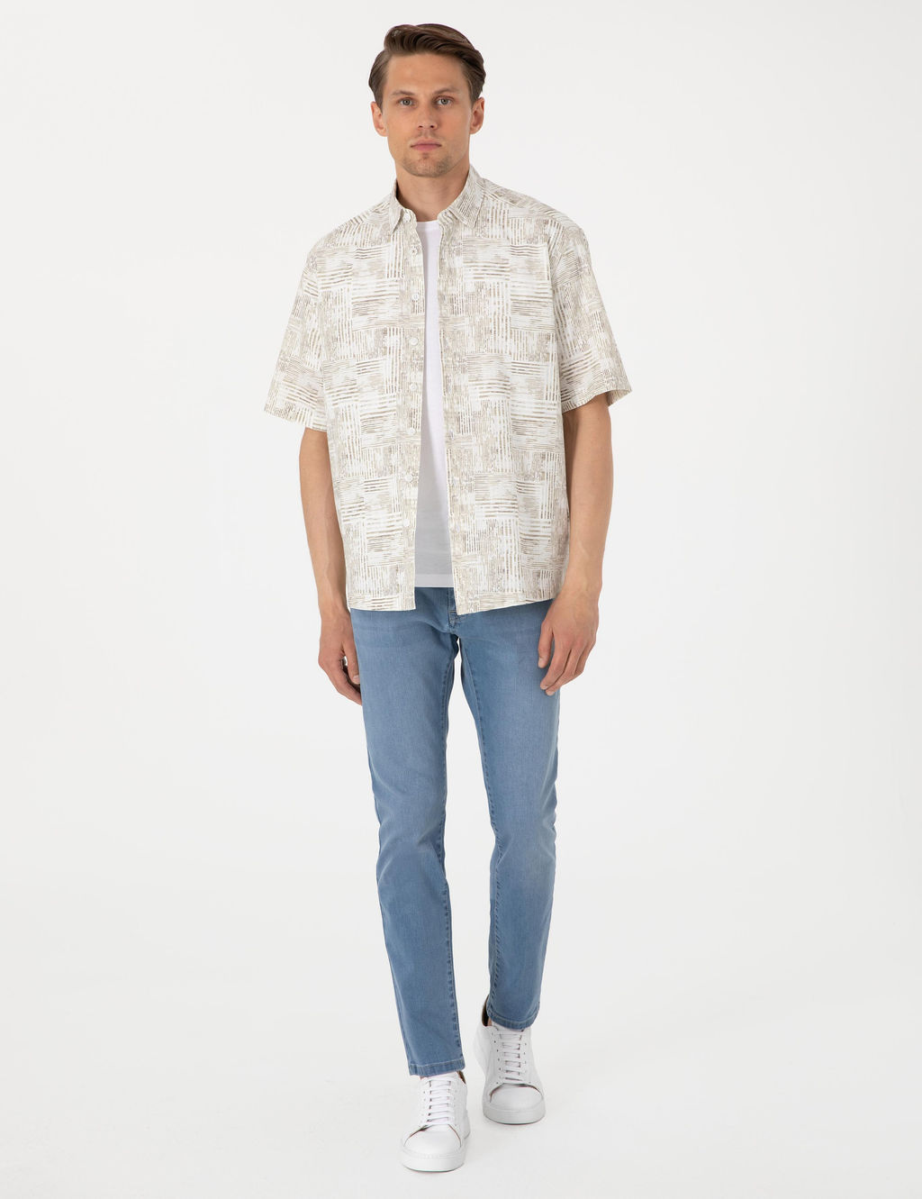 A__k Mavi Slim Fit Jean Pantolon