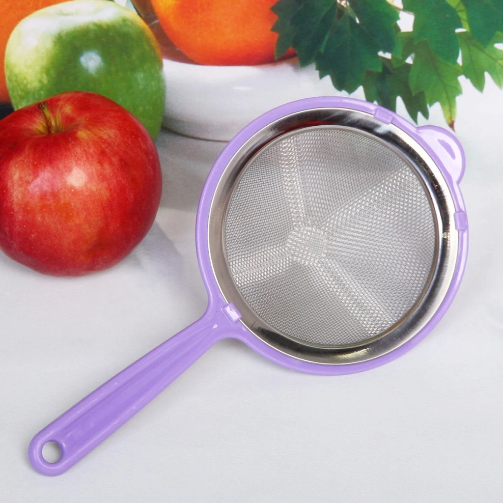 Цена за 4 шт. Сито металлическое в пластиковой оправе 12см