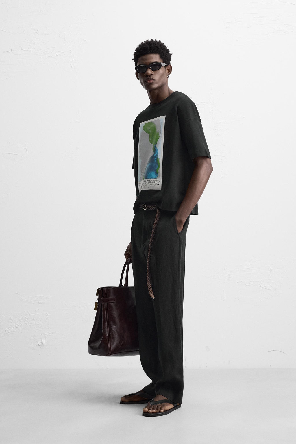 WATERCOLOUR PRINT SWEATSHIRT - Zara фото 4