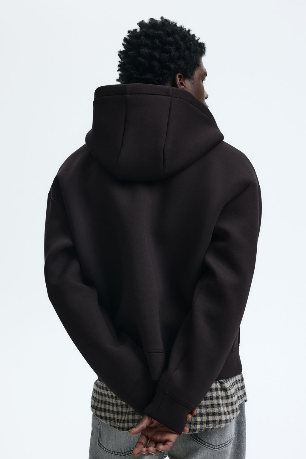 Chaqueta sudadera efecto neopreno Loose Fit - H&m фото 9