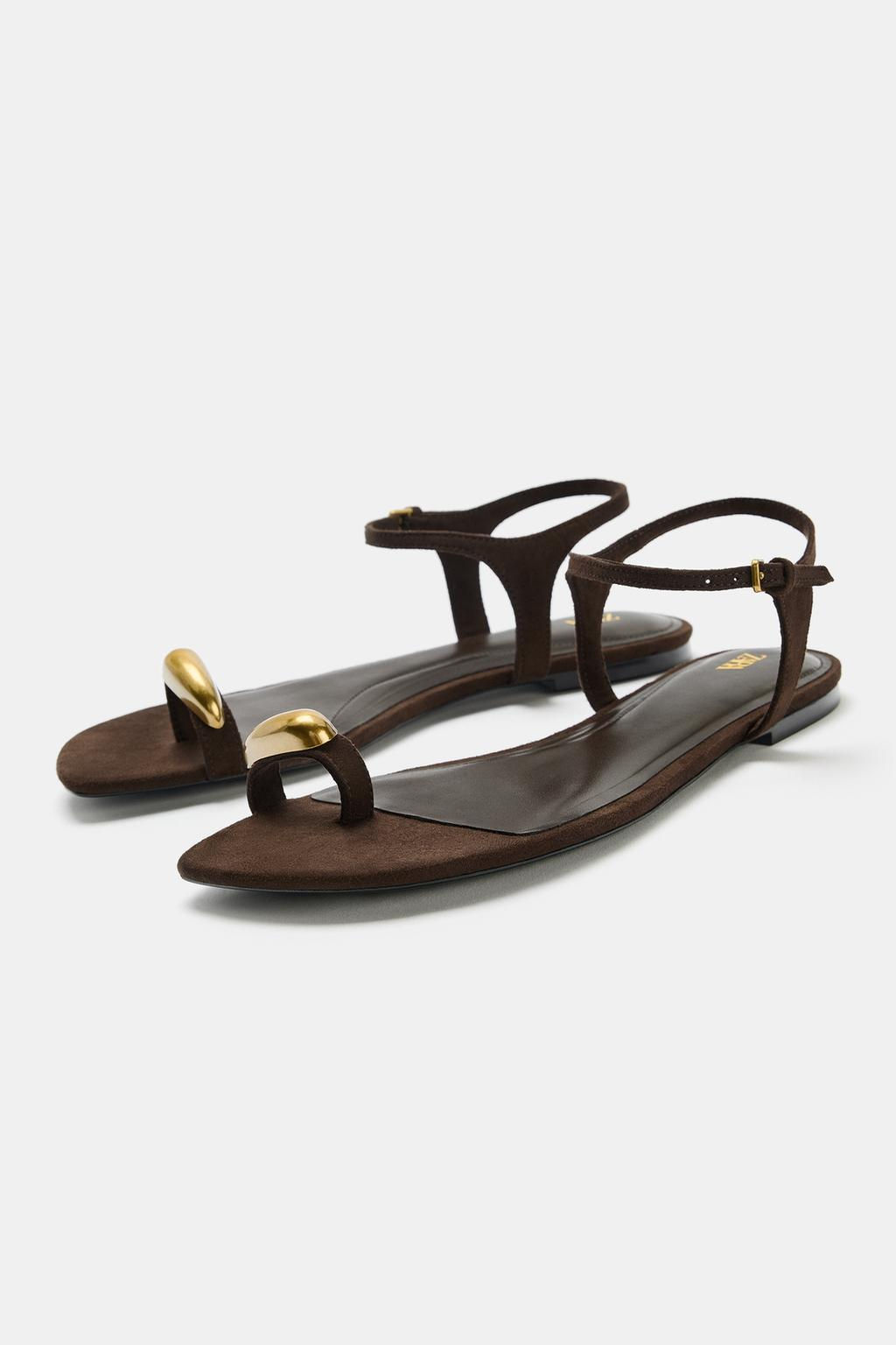 SANDALS WITH METAL DETAIL - Zara фото 2