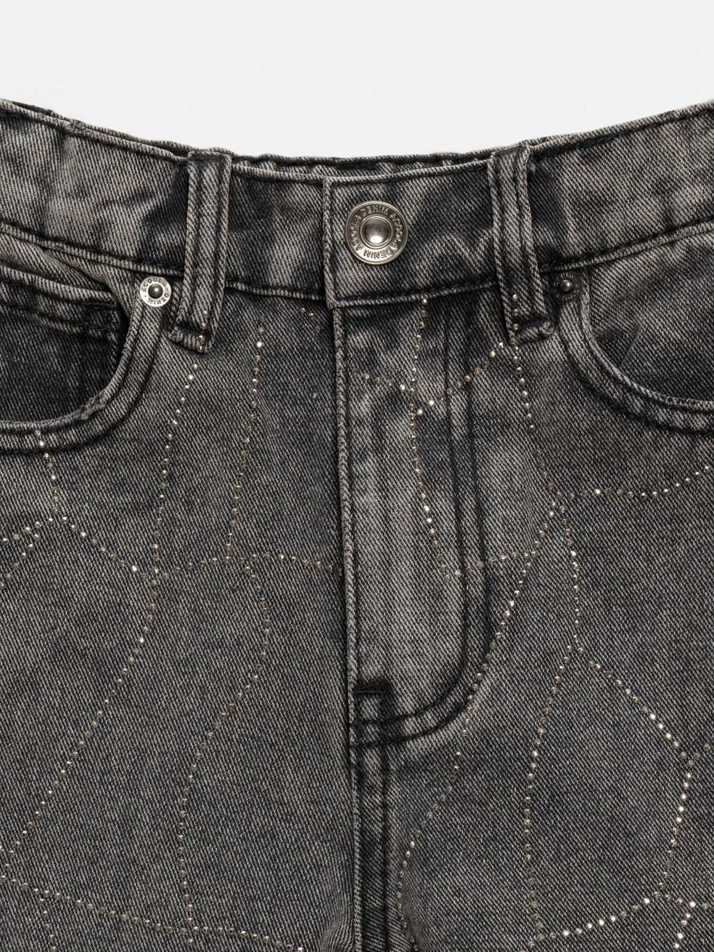 ACOOLA / Брюки джинсовые детские для девочек Olan1 серый  фото 3