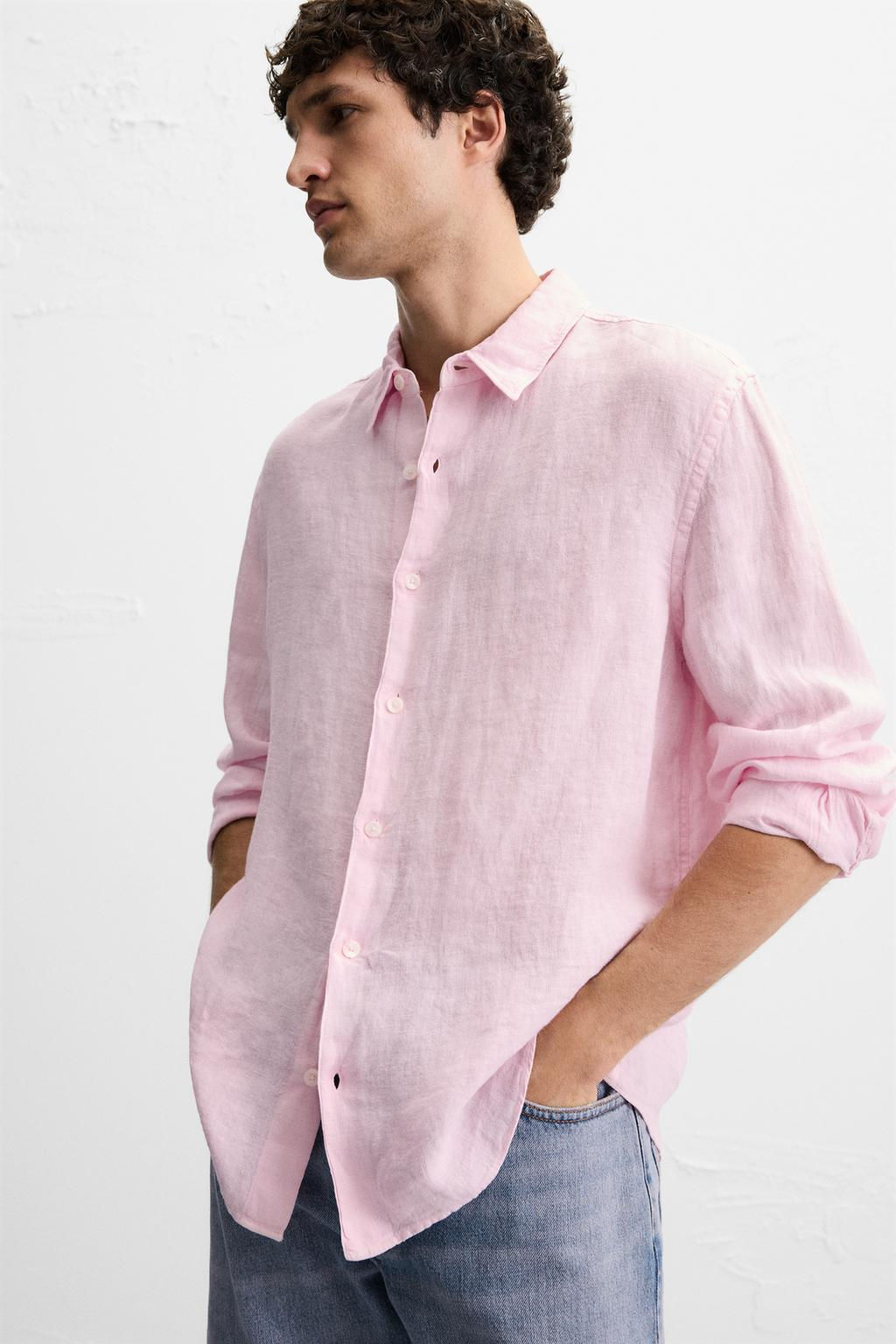 100% LINEN SHIRT - Zara фото 7