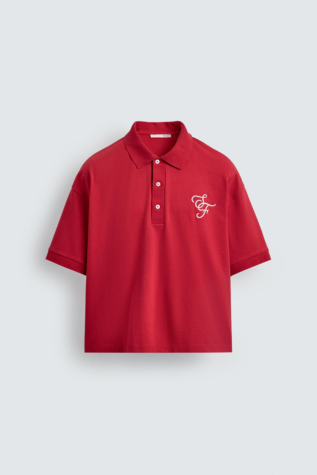 EMBROIDERED SLOGAN POLO SHIRT - Zara фото 2