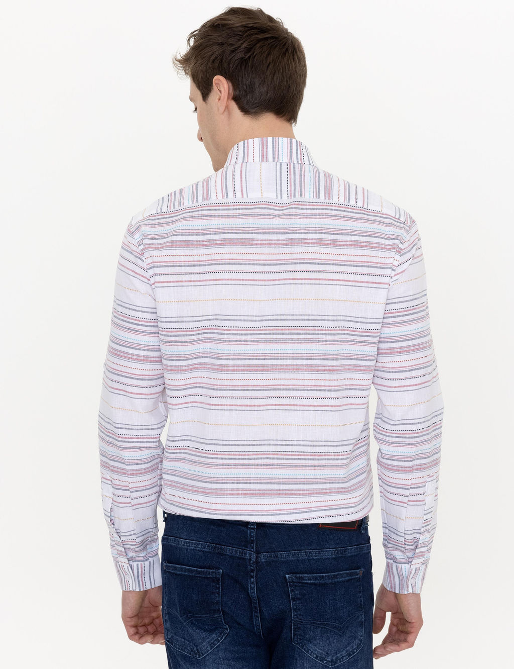 Красная зауженная рубашка с длинным рукавом - Cacharel фото 5