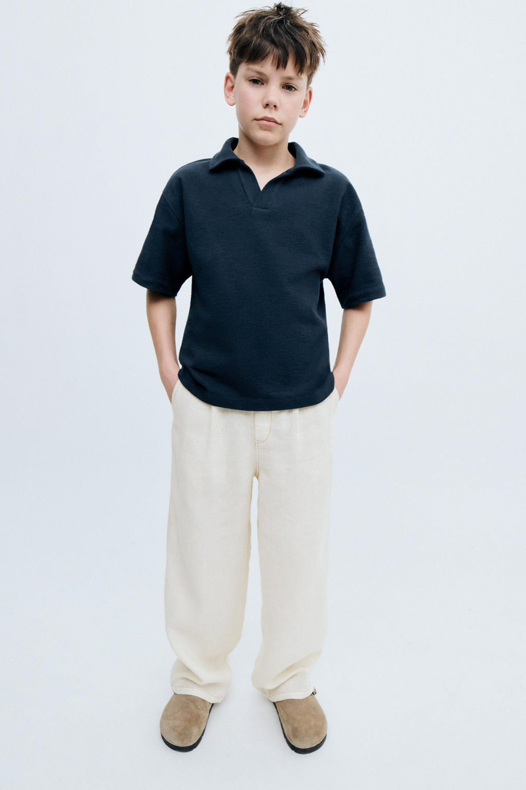 STORIESZ - POLO TEXTURA RELAXED FIT / Azul - Zara фото 2