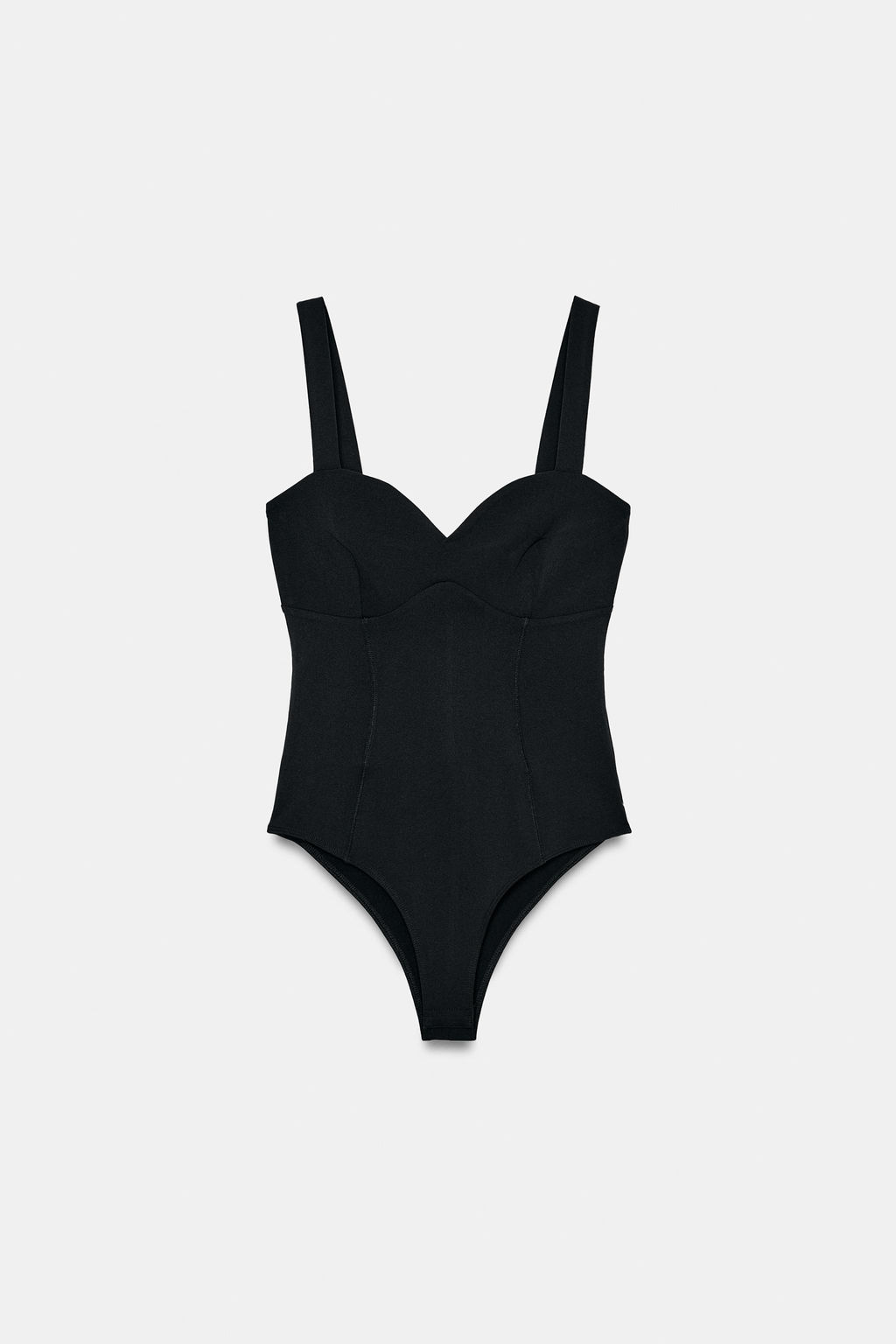 BODY TIRANTES ESCOTE CORAZ?N / Negro