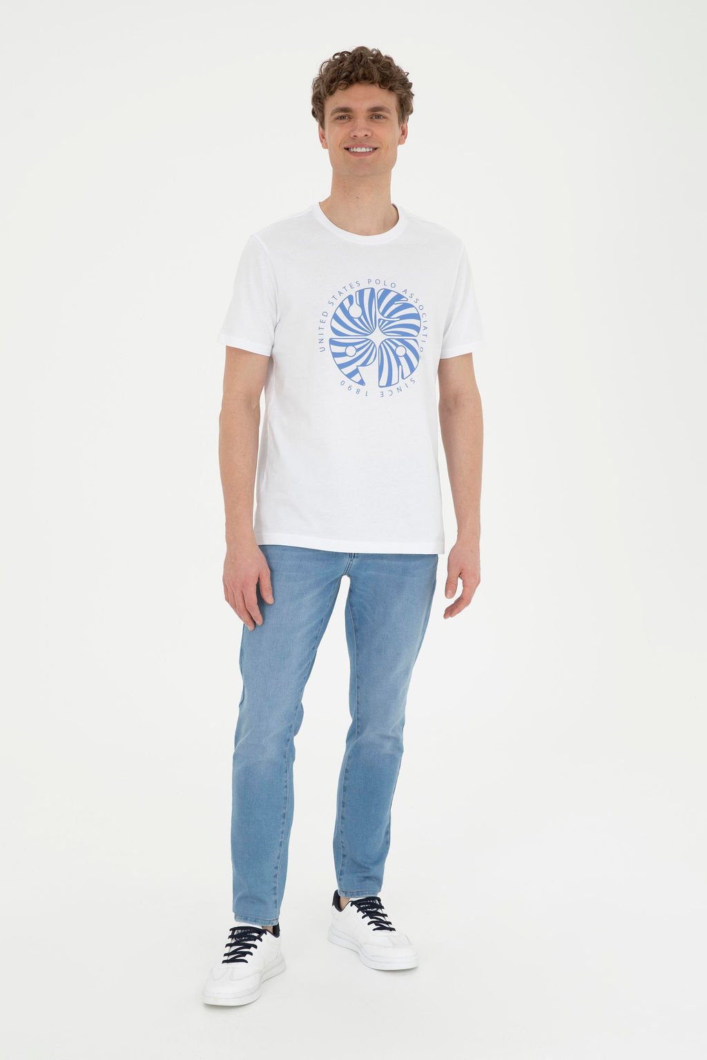 Мужская белая футболка Неожиданная скидка в корзине - U.s. polo assn фото 11