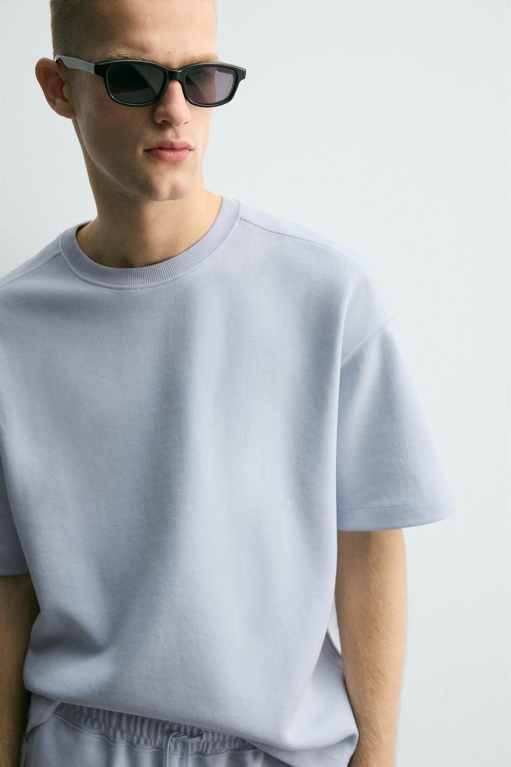 SUDADERA RELAXED FIT INTERLOCK / Celeste - Zara фото 5