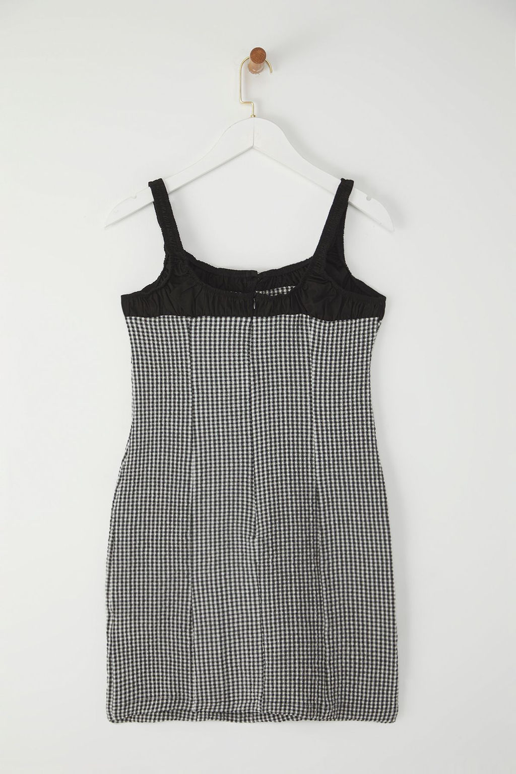 Siyah Potikareli Vucudu Saran Baglama Detayl? Mini Dokuma Elbise TWOSS25EL00177 - Trendyolmilla фото 6