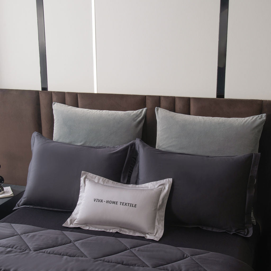 Комплект постельного белья на резинке Сатин Velvet Premium с Одеялом VPR004 180*200*25;160*200*25;140*200*25 Евро 4 Наволочки