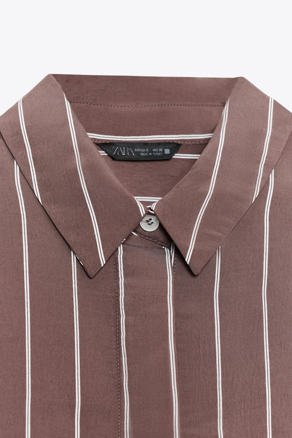 STRIPED SHIRT WITH POCKET - Zara фото 7