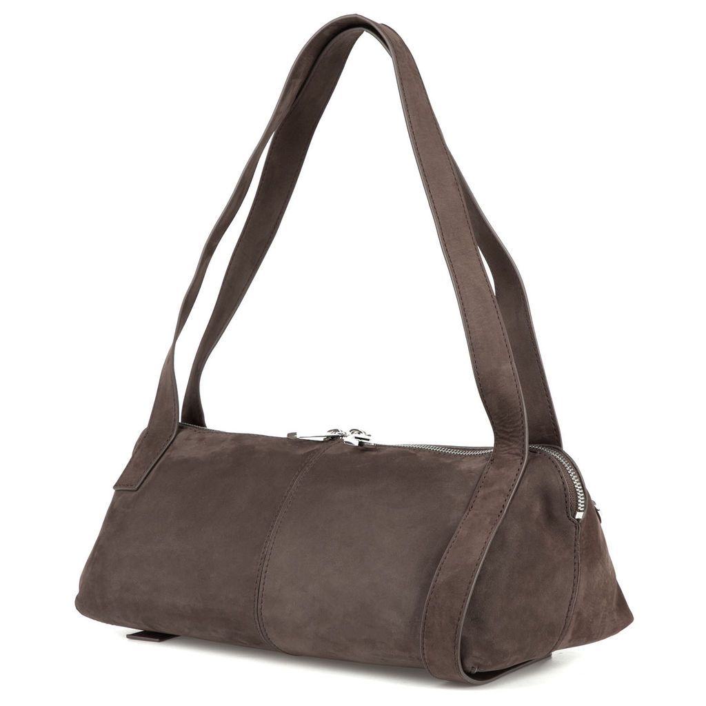 A9555 brown, Женская сумка из нубука, Barcelo Biagi