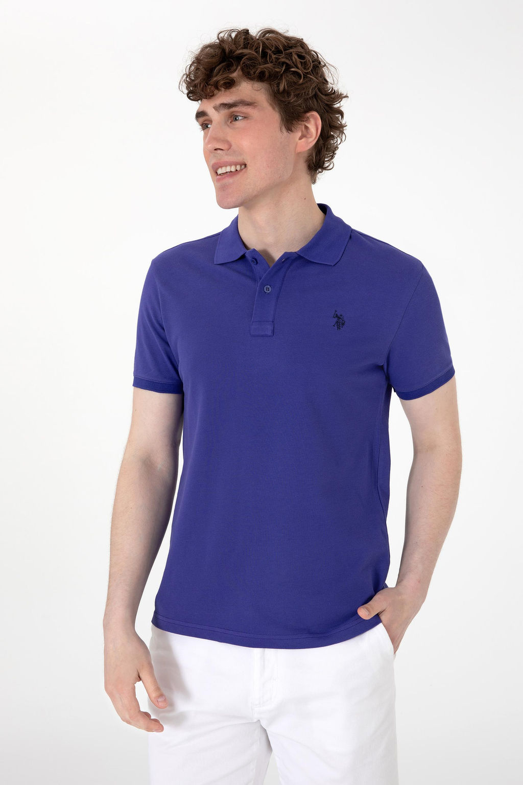 Erkek Mavi Basic Ti__rt Sepette S_rpriz _ndirim - U.s. polo assn фото 3