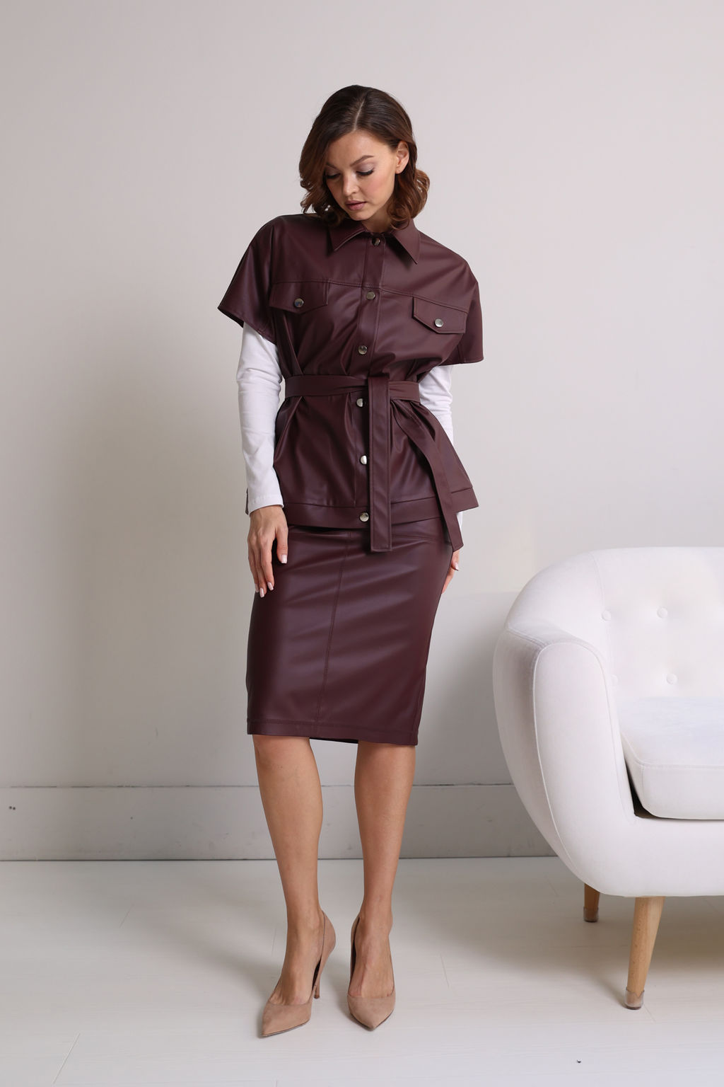 Жилет из экокожи - Looklikecat фото 4