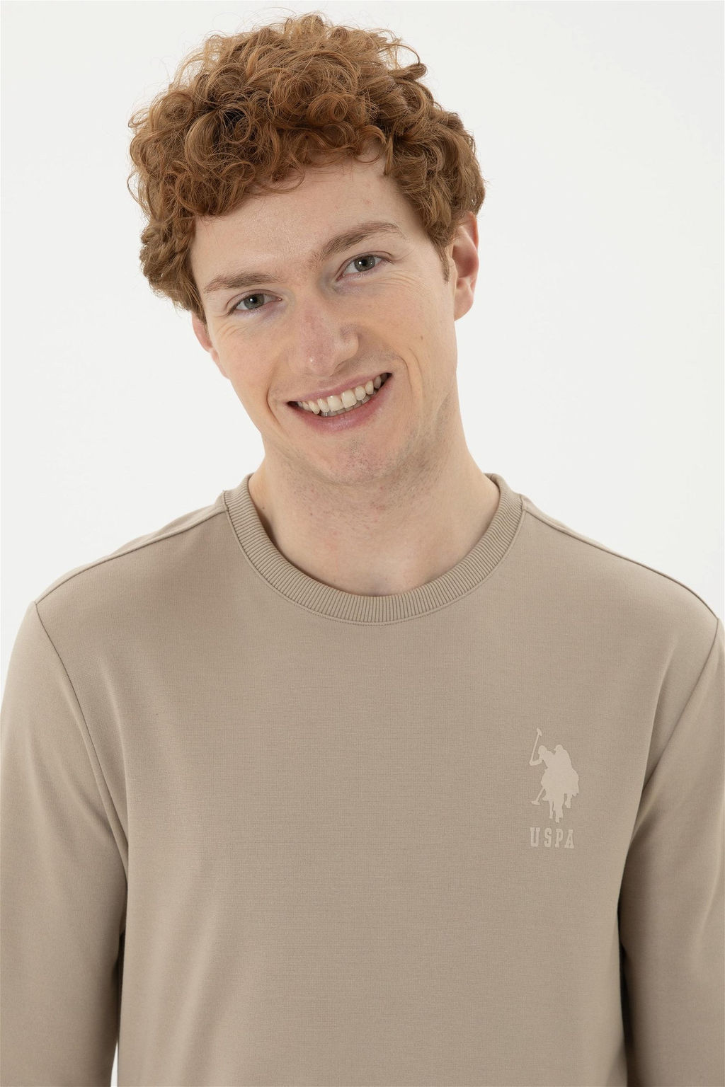 Мужской свитшот светло-хаки - U.s. polo assn фото 2